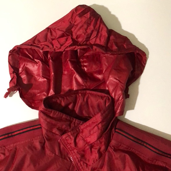 Red Vintage Calvin Klein Rain Jacket - Picture 2 of 7